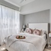 bedroom decor and modern-neutral colored sheets and pillows